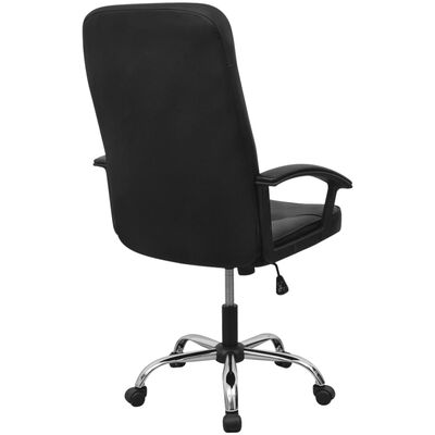 vidaXL fekete műbőr irodai szék 67 x 70 cm