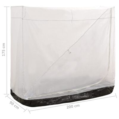 vidaXL szürke univerzális belső sátor 200 x 90 x 175 cm