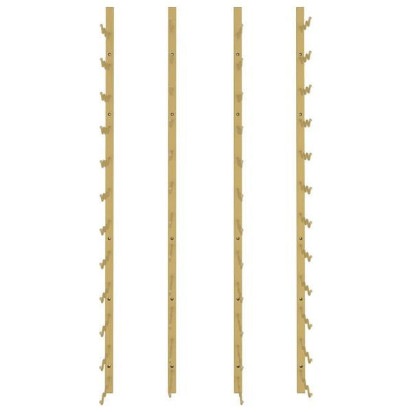 vidaXL 2 db arany vas falra szerelhető bortartó állvány 36 palacknak