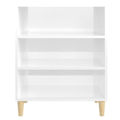 vidaXL magasfényű fehér forgácslap tálalószekrény 57 x 35 x 70 cm