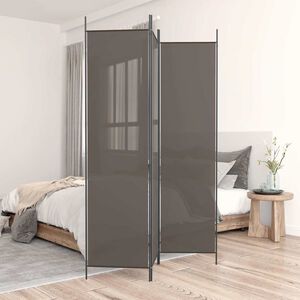 vidaXL 3 paneles antracitsz&uuml;rke sz&ouml;vet t&eacute;relv&aacute;laszt&oacute; 150 x 200 cm