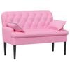 vidaXL Gombra tűz&ouml;tt loveseat R&oacute;zsasz&iacute;n 111 x 68 x 80 cm Sz&ouml;vet