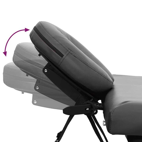 vidaXL antracitsz&uuml;rke 4 z&oacute;n&aacute;s massz&aacute;zsasztal alum&iacute;niumv&aacute;zzal 186x68 cm