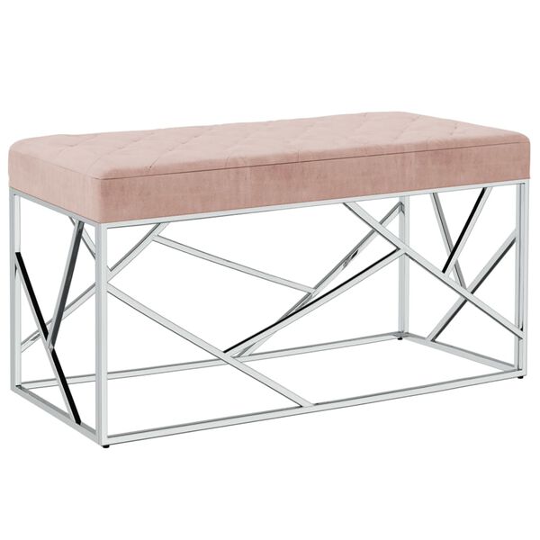 vidaXL r&oacute;zsasz&iacute;n b&aacute;rsonysz&ouml;vetű rozsdamentes ac&eacute;lpad 97 cm