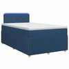 vidaXL Boxspring &aacute;gy matraccal LED szalagokkal K&eacute;k 120 x 200 cm Sz&ouml;vet