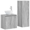 vidaXL F&uuml;rdőszoba b&uacute;tor szett 2 db Sz&uuml;rke Sonoma 33 x 34,5 x 100 cm