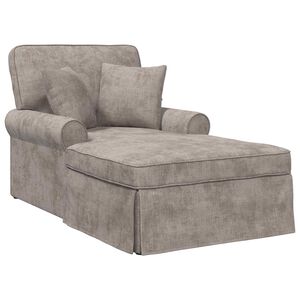 vidaXL Fotel Loungba Szokny&aacute;val Homoksz&iacute;n 157 x 91 x 91 cm ARES