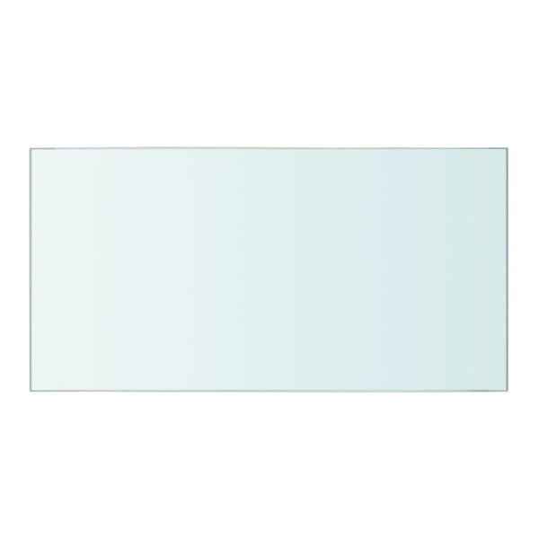 vidaXL 2 db átlátszó üveg paneles polc 40 x 20 cm