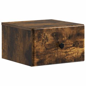 vidaXL Fali &eacute;jjeli szekr&eacute;ny F&uuml;st&ouml;s T&ouml;lgy 34,5 x 33 x 20 cm Szerelt Fa