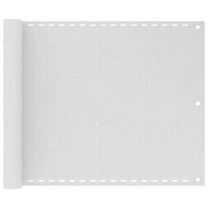 vidaXL feh&eacute;r HDPE erk&eacute;lyparav&aacute;n 75 x 500 cm