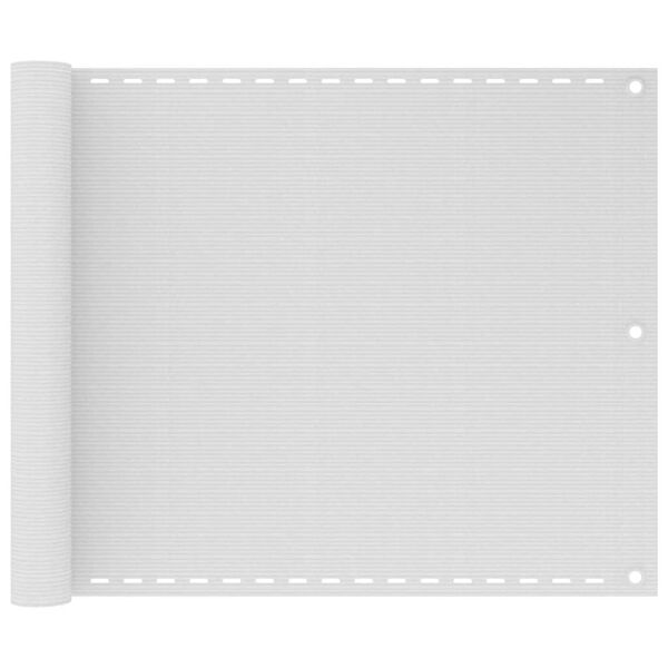 vidaXL fehér HDPE erkélyparaván 75 x 500 cm