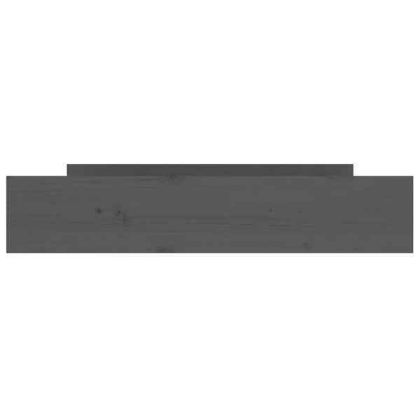 vidaXL 2 db szürke tömör fenyőfa ágyneműtartó fiók