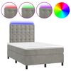 vidaXL vil&aacute;gossz&uuml;rke b&aacute;rsony rug&oacute;s &eacute;s LED-es &aacute;gy matraccal 120x200 cm