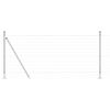 vidaXL Ker&iacute;t&eacute;s oszlopokkal Ez&uuml;st 0,8 x 10 m Ac&eacute;l