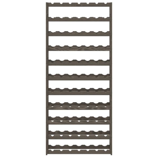 vidaXL sz&uuml;rke t&ouml;m&ouml;r fenyőfa bortart&oacute; 77 palackhoz