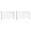 vidaXL 2 db feh&eacute;r MDF radi&aacute;torburkolat 152 x 19 x 81,5 cm