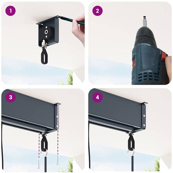 vidaXL feh&eacute;r &eacute;s k&eacute;k k&uuml;lt&eacute;ri rol&oacute; 160 x 250 cm