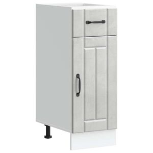 vidaXL Konyhai als&oacute; szekr&eacute;ny Lucca betonsz&uuml;rke szerelt fa