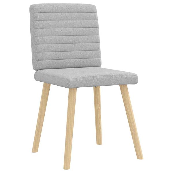 vidaXL étkezőszékek 2 db Felhőszürke szövet