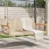 vidaXL b&eacute;zs polyrattan hintapad 109 x 62 x 40 cm