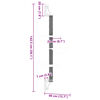 vidaXL s&ouml;t&eacute;tsz&uuml;rke falra szerelhető kapar&oacute;fa 142,5 cm