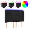 vidaXL fekete b&aacute;rsony LED-es fejt&aacute;mla 147x16x118/128 cm