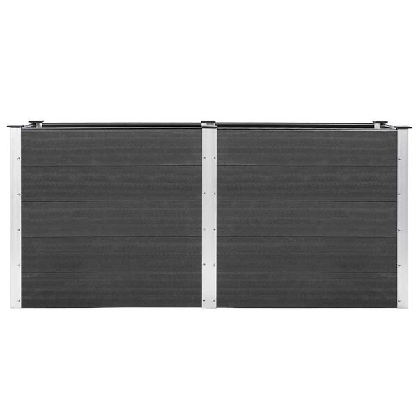 vidaXL sz&uuml;rke WPC kerti magas&aacute;gy&aacute;s 200 x 50 x 91 cm