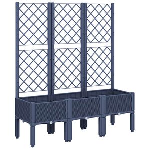 vidaXL k&eacute;ksz&uuml;rke PP r&aacute;csos kerti &uuml;ltetől&aacute;da 120 x 40 x 142 cm