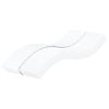 vidaXL feh&eacute;r H2/H3 kem&eacute;nys&eacute;gű habmatrac 90 x 220 cm