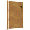 vidaXL Corten ac&eacute;l kerti kapu 100x125 cm