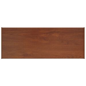 vidaXL Ablakp&aacute;rk&aacute;ny Barna fa 60 x 30 x 4,5 cm PVC