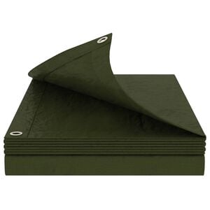 vidaXL Ponyva f&eacute;mf&uuml;lekkel Z&ouml;ld 2 x 3 m 180 gsm PE
