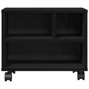 vidaXL Nyomtat&oacute;&aacute;llv&aacute;ny Fekete t&ouml;lgy 41 x 32 x 34,5 cm Szerelt Fa