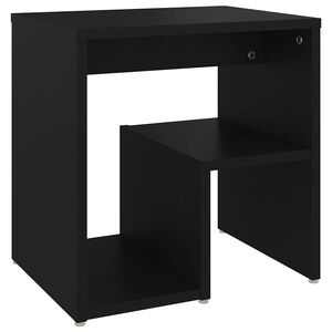 vidaXL fekete szerelt fa &eacute;jjeliszekr&eacute;ny 40 x 30 x 40 cm