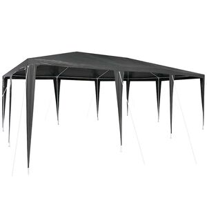 vidaXL Partys&aacute;tor Antracit 600 x 400 x 266 cm Poli&eacute;szter &eacute;s Ac&eacute;l