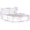 vidaXL tömör fenyőfa ágy matrac nélkül 150x200 cm