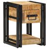 vidaXL &Eacute;jjeliszekr&eacute;ny 2 db Barna 30 x 30 x 40 cm T&ouml;m&ouml;r Mang&oacute;f&aacute;t