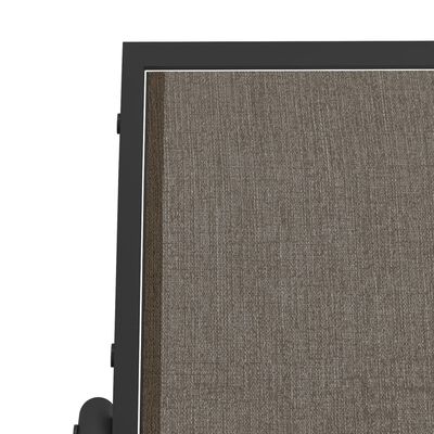 vidaXL barna textilén és acél kerti sikló pad 120,5 x 76 x 86,5 cm