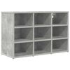 vidaXL Cipőszekr&eacute;ny polcokkal Beton sz&uuml;rke 77,5 x 30 x 51 cm Faanyag