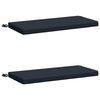 vidaXL Pad p&aacute;rn&aacute;k SOEST 2 db 100% poli&eacute;szter S&ouml;t&eacute;t k&eacute;k 60 x 40 x 5 cm
