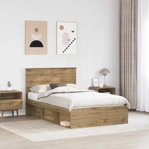 vidaXL &Aacute;gykeret fejt&aacute;ml&aacute;val Műv&eacute;szi t&ouml;lgy 120 x 190 cm T&ouml;m&ouml;r fenyőfa