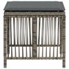 vidaXL 4 db szürke polyrattan kerti szék párnával 41 x 41 x 36 cm