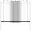 vidaXL T&uuml;ske &Iacute;ves Ker&iacute;t&eacute;s DRONTEN 200 x 200 cm Porsz&oacute;rt ac&eacute;l Fekete