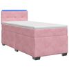 vidaXL Boxspring &aacute;gy matraccal &eacute;s LED-del R&oacute;zsasz&iacute;n 80 x 200 cm