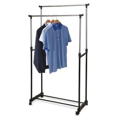 Storage solutions kerekes ruhaállvány akasztóval 80x42x(90-160) cm