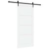 vidaXL Cs&uacute;sz&oacute; ajt&oacute; ORKDAL 93 x 211 cm Szerelt Fa Feh&eacute;r &eacute;s Fekete