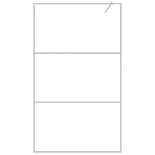 vidaXL ez&uuml;stsz&iacute;nű &aacute;tl&aacute;tsz&oacute; ESG &uuml;veg zuhanyfal 115x195 cm