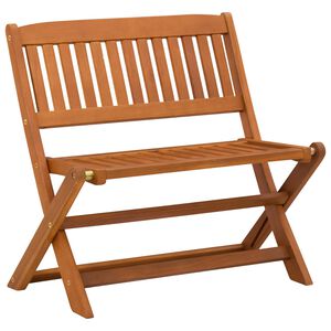 vidaXL Gyerek pad 1 -Seater 61 x 38 x 57 cm T&ouml;m&ouml;r Eukaliptusz Fa Barna