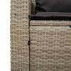 vidaXL 5 részes polyrattan kerti kanapé garnitúra párnákkal stackable