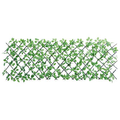 vidaXL zöld bővíthető műborostyánrács 180 x 65 cm